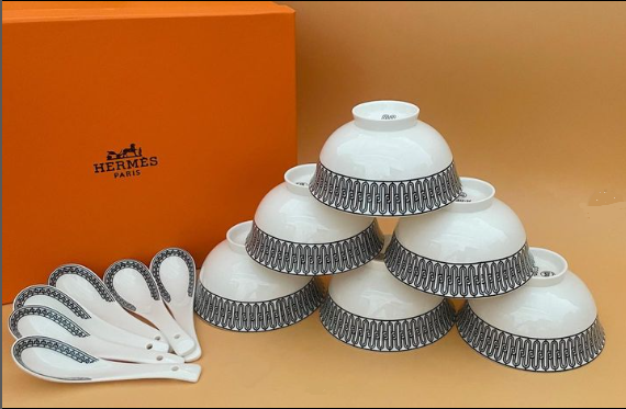  Set of six Porcelain Bowls from Hermes